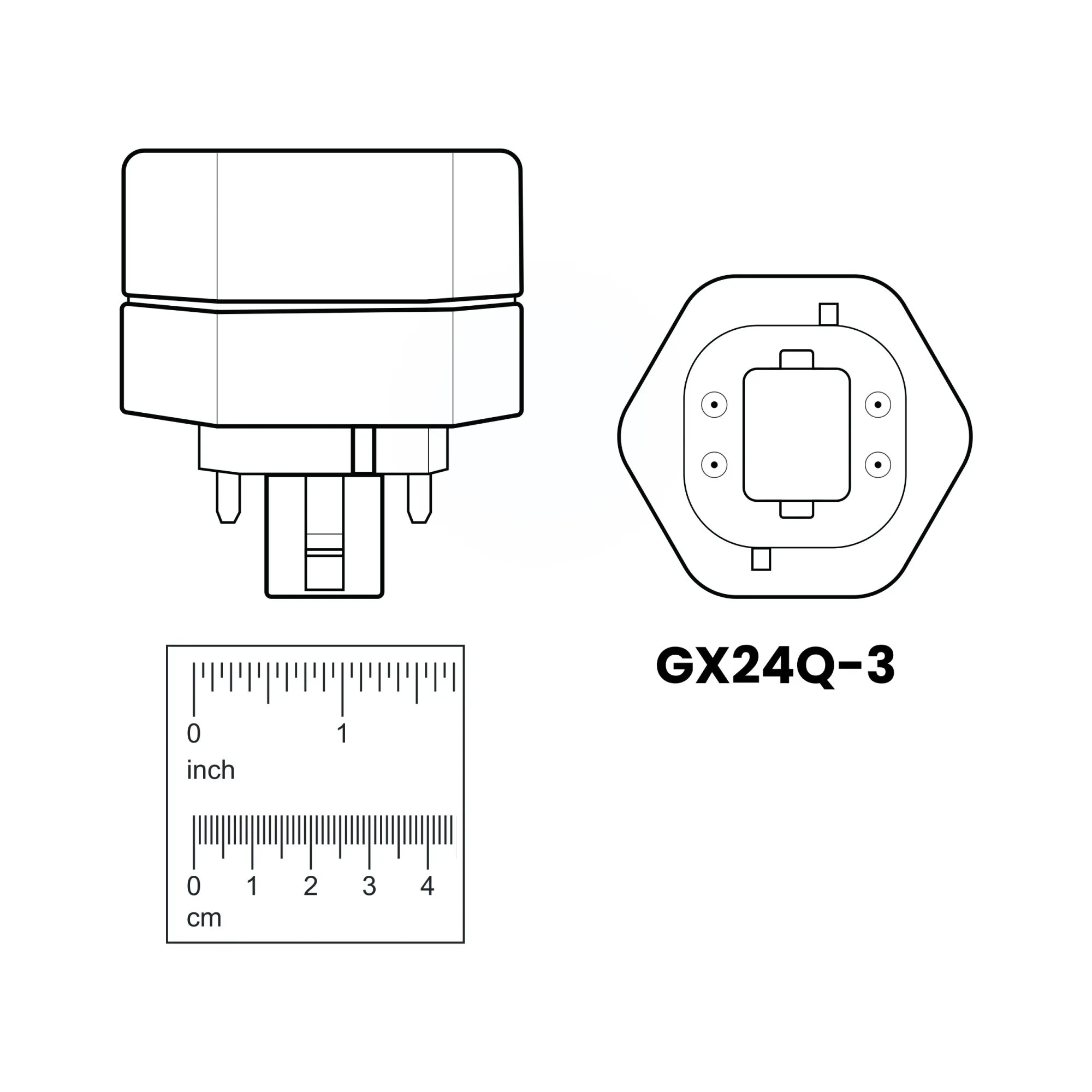 10W (26W Equivalent) Cool White (4100K) GX24q-3 Base Direct Replacement (Type A) Triple Tube PL LED Bulb