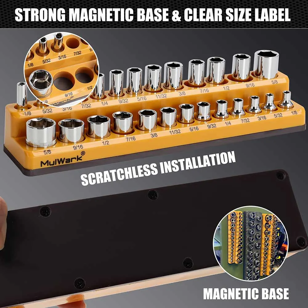 6PC Magnetic Socket Holder Set