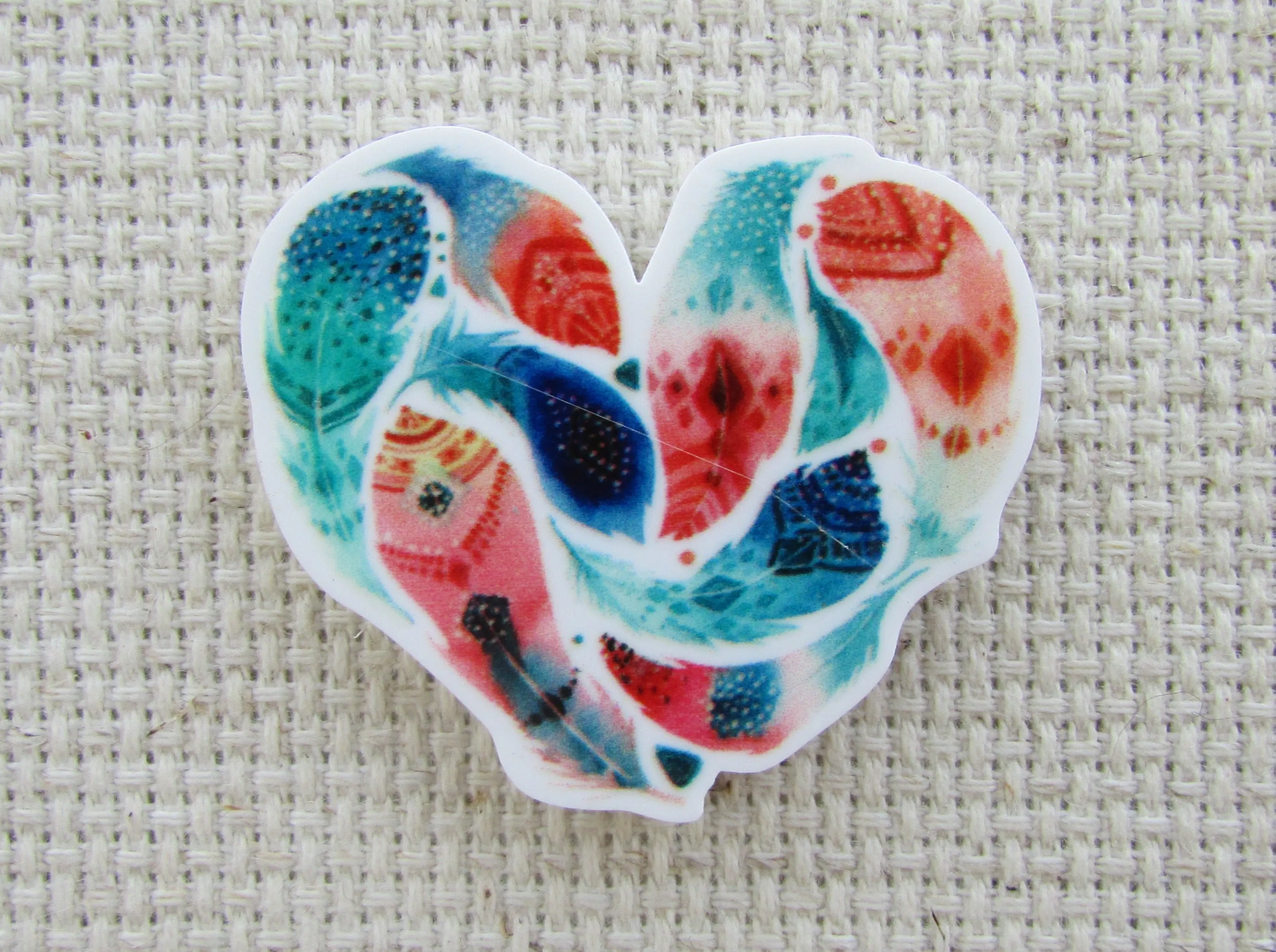 A Heart of Feathers Needle Minder, Cover Minder, Magnet LAST ONE!