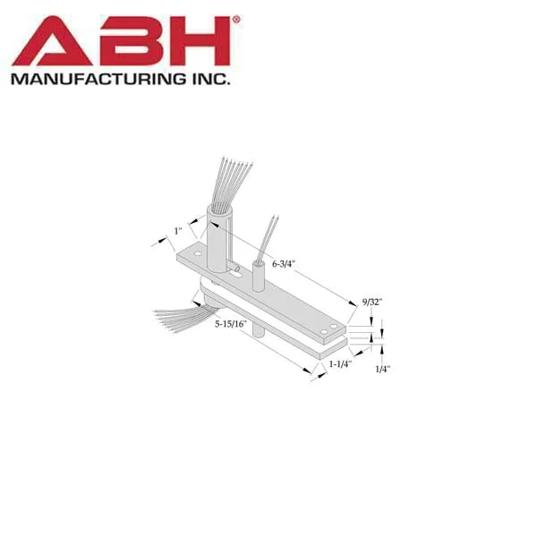 ABH - CME0345 Electrified Top Pivot - Center Hung - Optional Finish