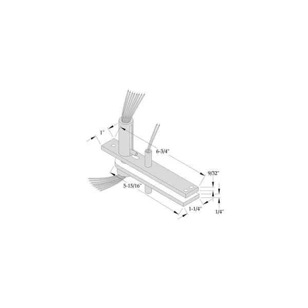 ABH - CME0345 Electrified Top Pivot - Center Hung - Optional Finish