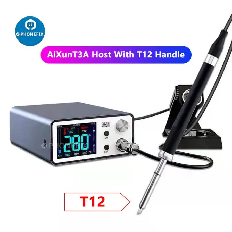 AiXun T3A 200W Smart Soldering Station With T245 T12 Handles