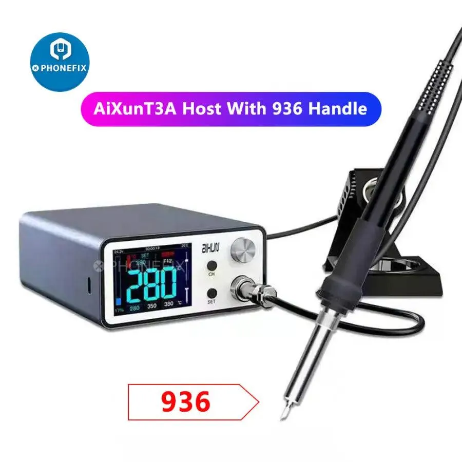 AiXun T3A 200W Smart Soldering Station With T245 T12 Handles