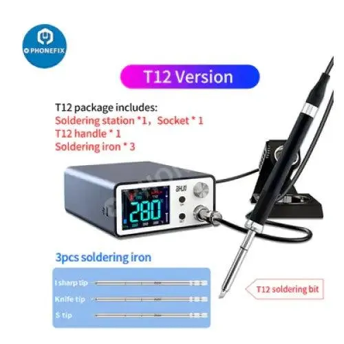 AiXun T3A 200W Smart Soldering Station With T245 T12 Handles