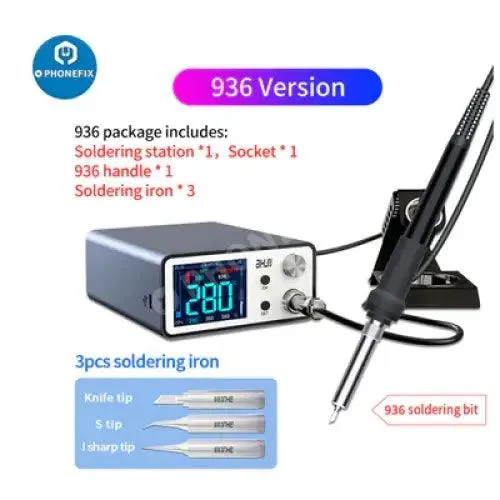 AiXun T3A 200W Smart Soldering Station With T245 T12 Handles