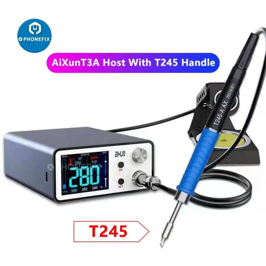 AiXun T3A 200W Smart Soldering Station With T245 T12 Handles