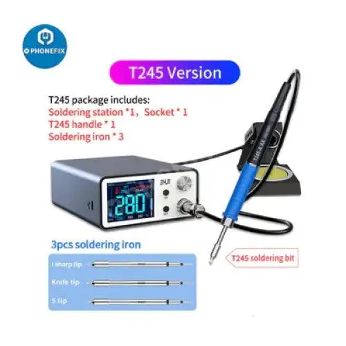 AiXun T3A 200W Smart Soldering Station With T245 T12 Handles