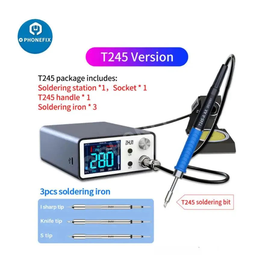 AIXUN T3A Intelligent Soldering Station With T245 Handle