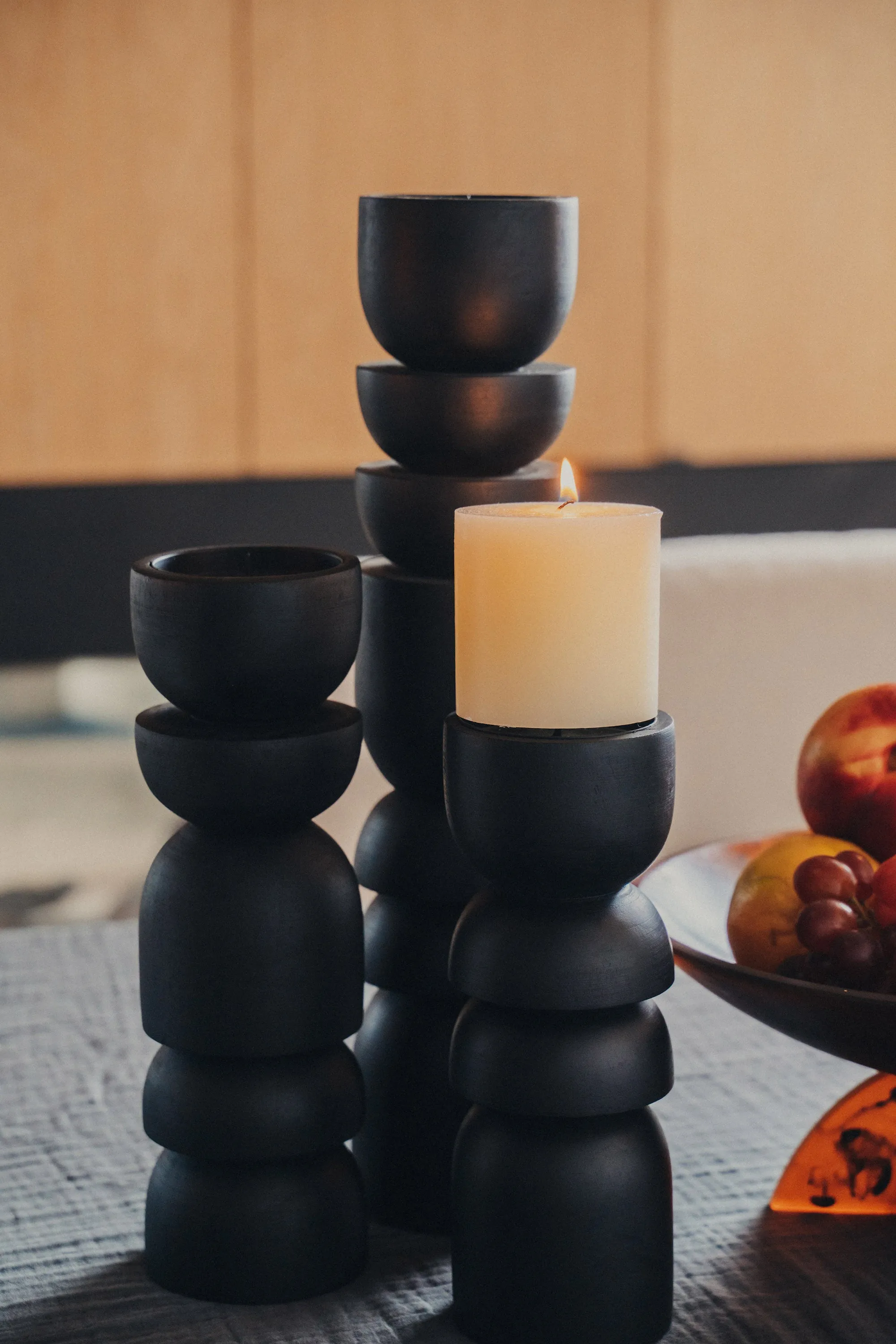 Alev Candle Holder  | Japan Black