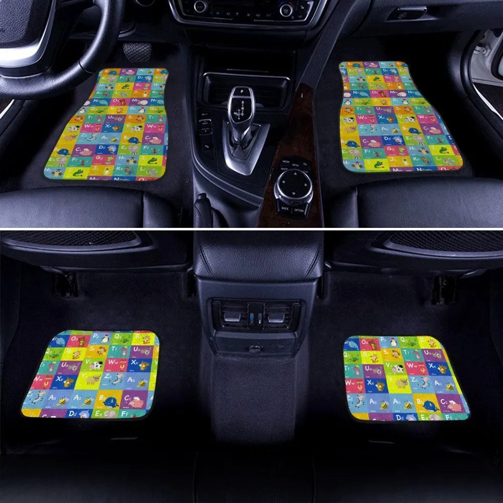 Alphabet Car Floor Mats Custom Funny ABC Car Accessories