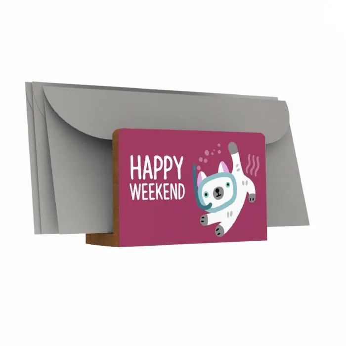 Animal Activities: Happy Weekend Letter Holder