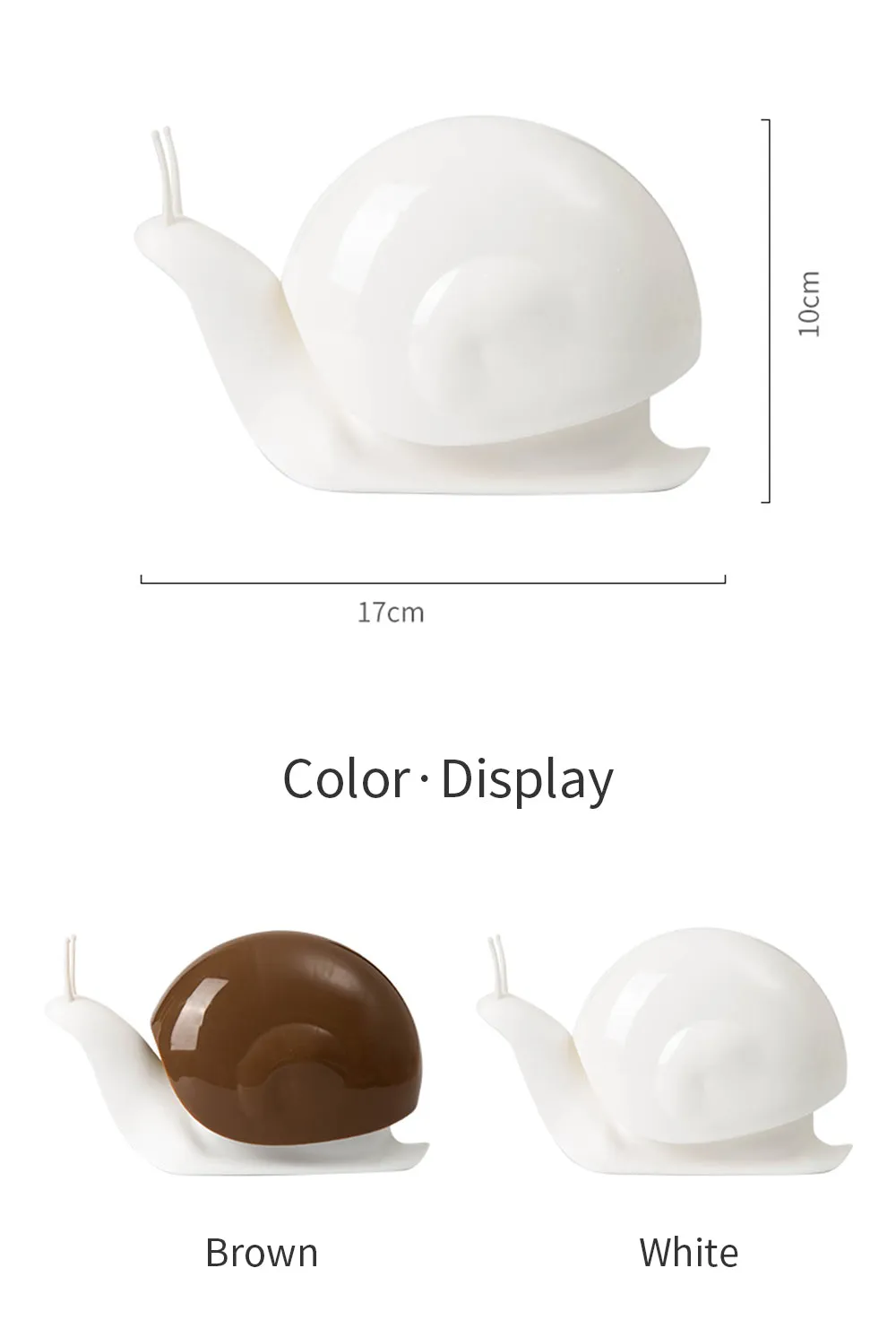 Anyhouz Snail-Shaped Lotion Shampoo Shower Gel Dispenser Coffee Pump Bottle Home Bathroom Portable Soap