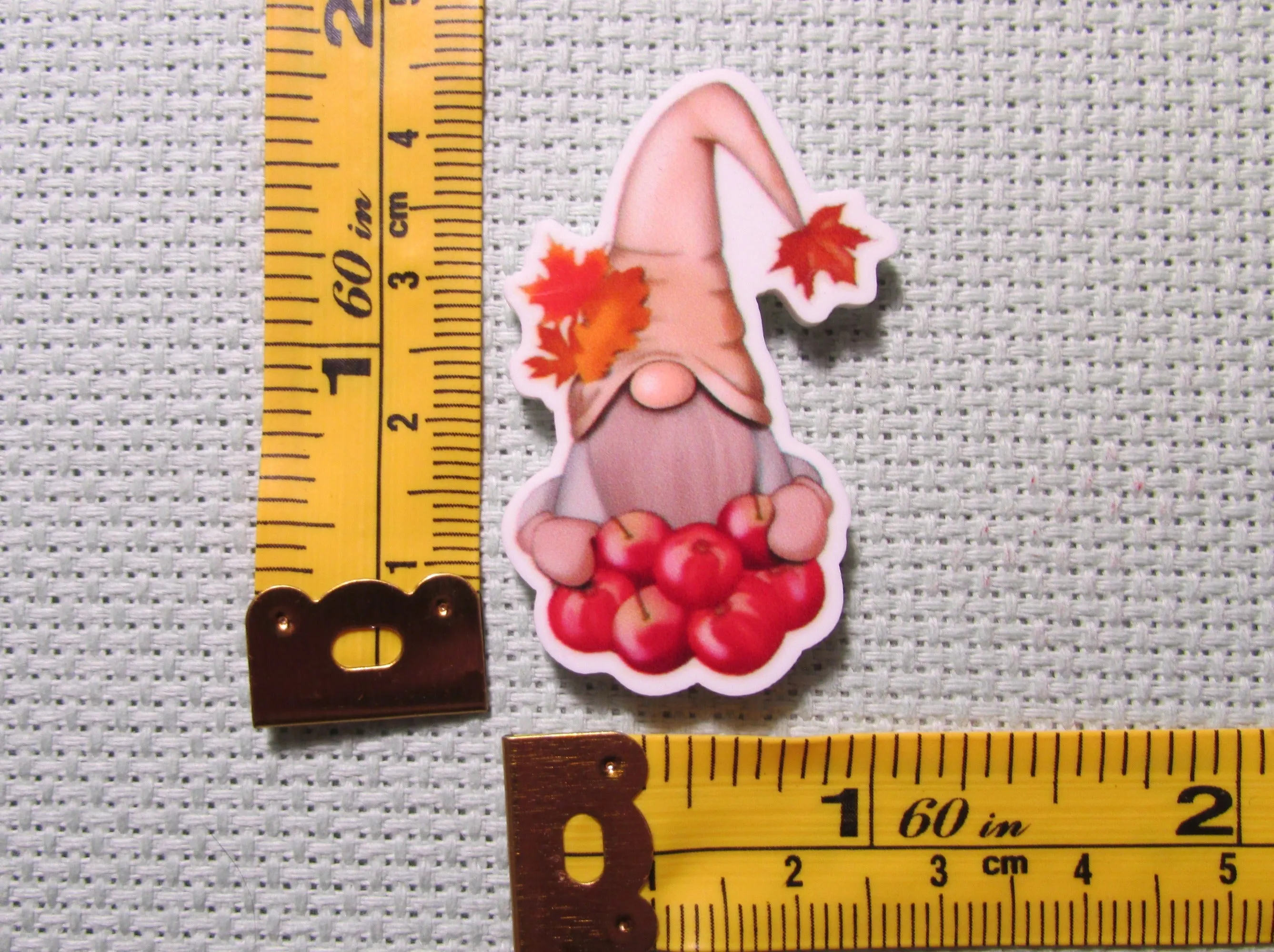 Apple Harvest Gnome Needle Minder, Cover Minder, Magnet