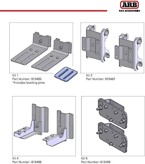 ARB 4X4 | Side Awning Bracket Cage Racks (813409)