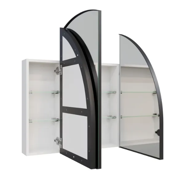 Arch Mirror Cabinet 800 X 1200 MM Black