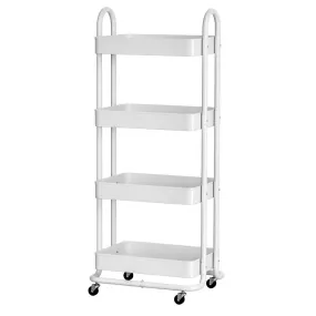 Artiss Storage Trolley Kitchen Cart 4 Tiers White