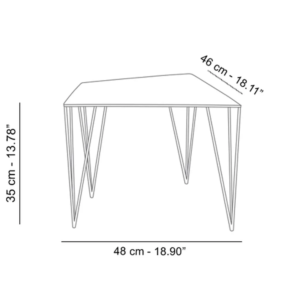 Atipico Chele 48x46 cm small Table metal