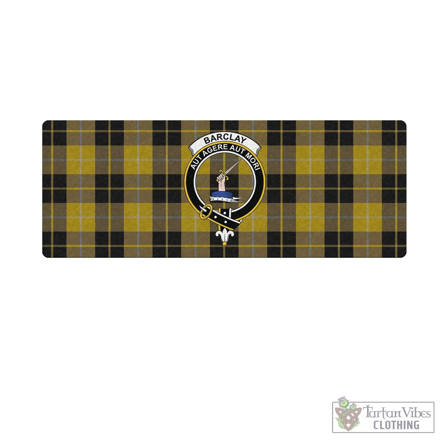 Barclay Dress Tartan Mouse Pad with Family Crest