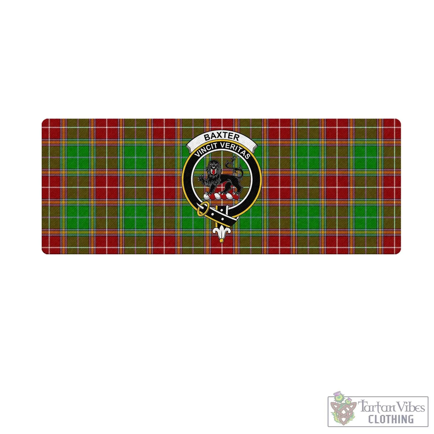 Baxter Modern Tartan Mouse Pad with Family Crest