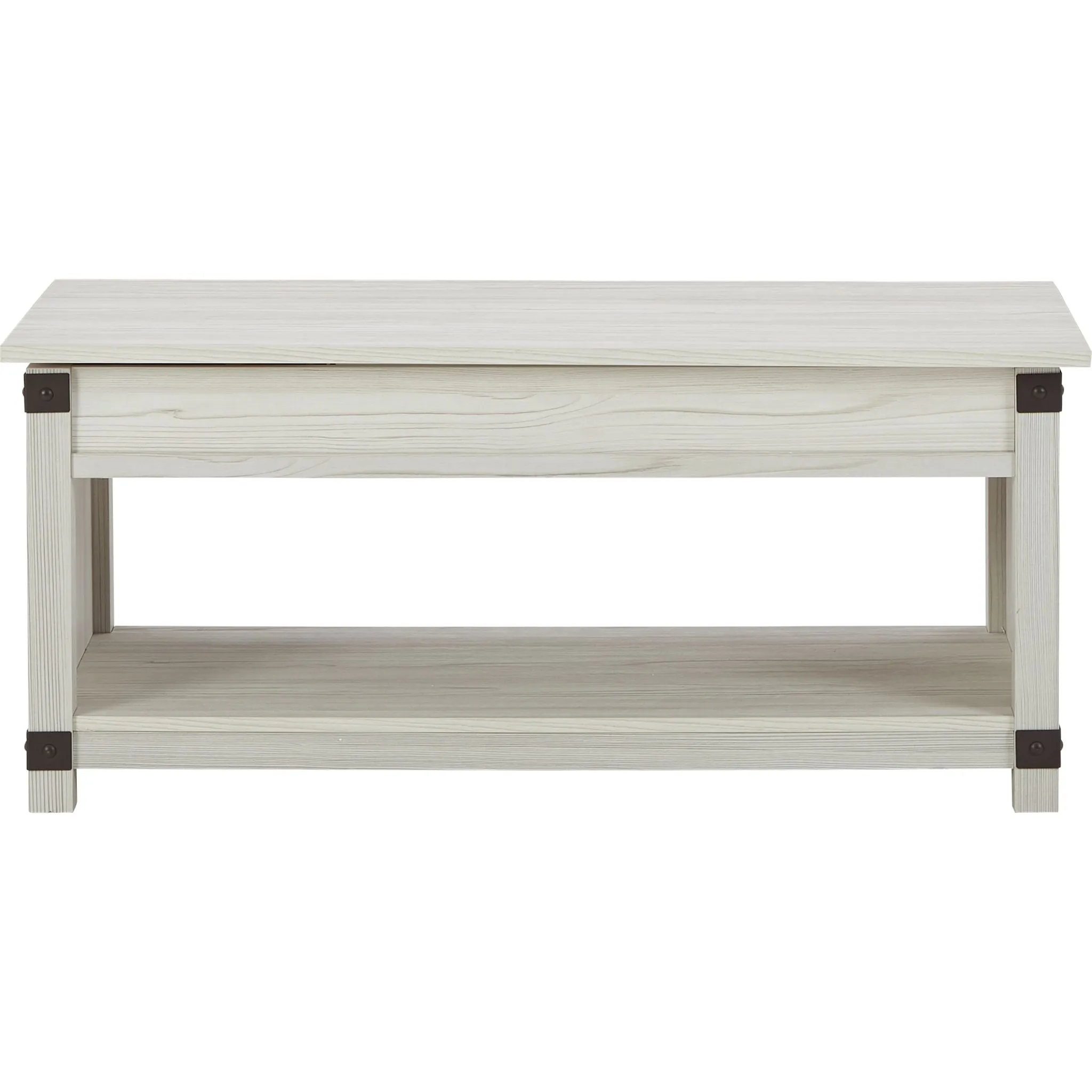 Bayflynn Rectangle Lift Cocktail Table - Whitewash