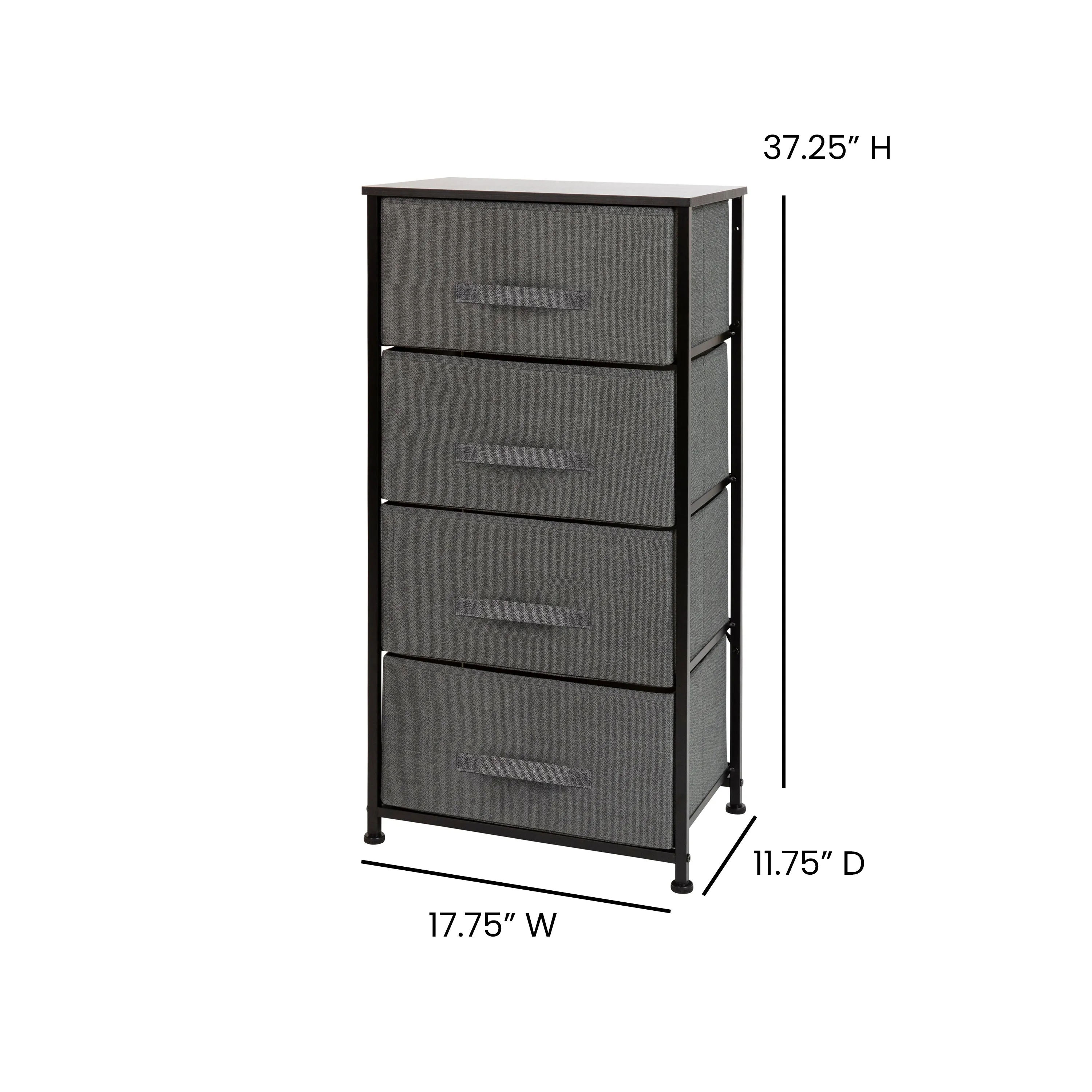 Black/Gray Tall Organizer WX-5L203-X-BK-GR-GG