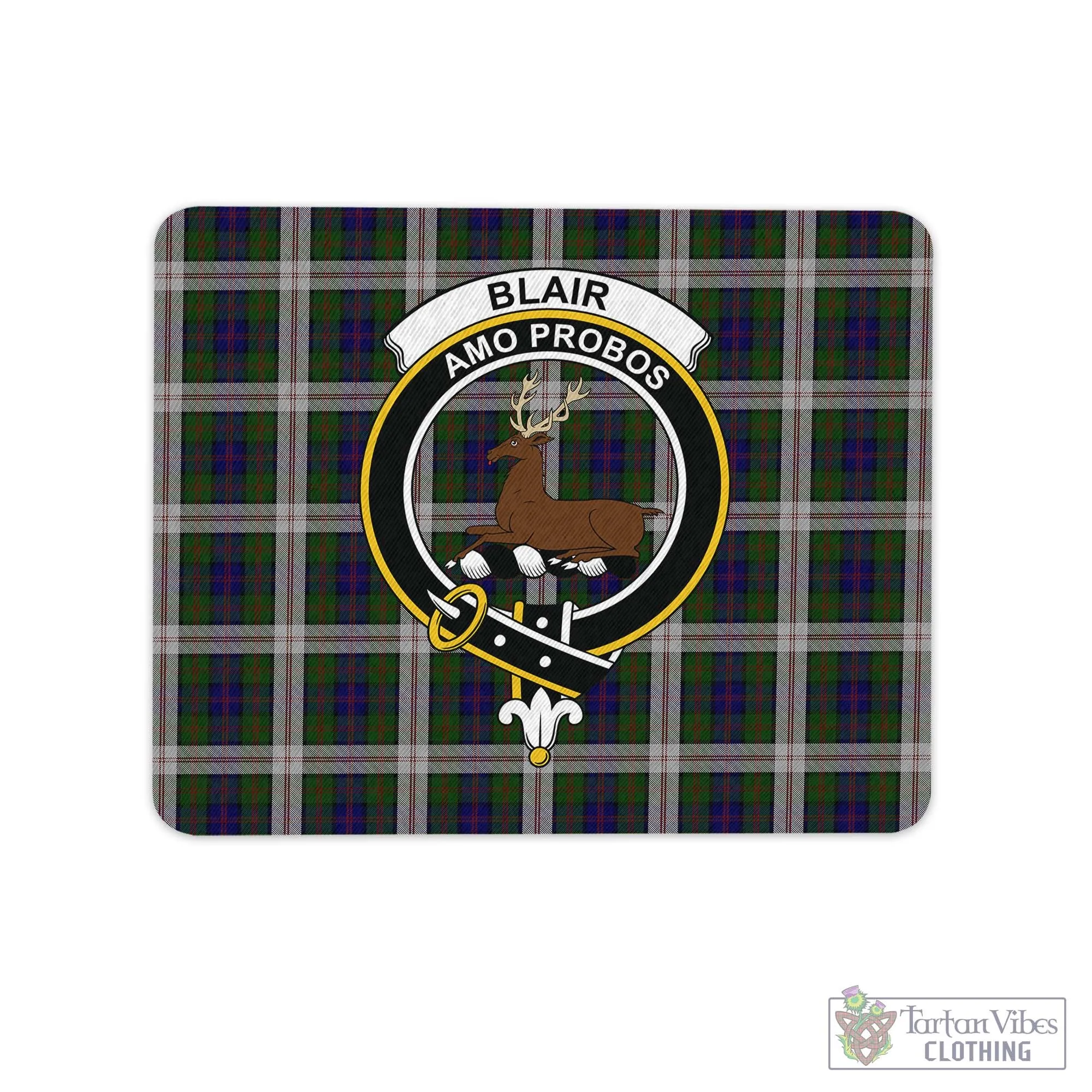 Blair Dress Tartan Mouse Pad with Family Crest