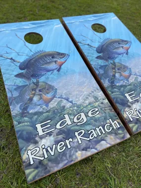 Bluegill (customization optional) Cornhole Set With Bean Bags