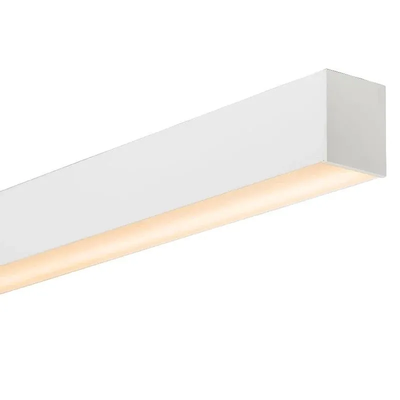 Boxy White Linear Pendant | Integrated Driver | Assorted Sizes