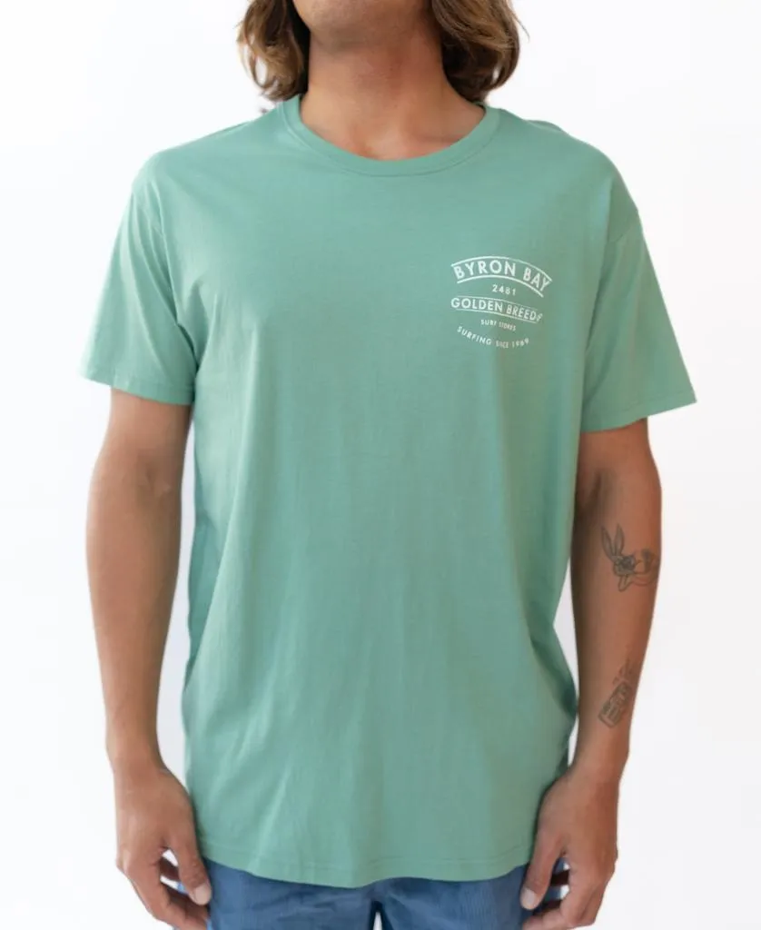 Byron Boards Tee | Surf Green