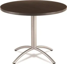 Cafeworks Table 36 Dia X 30H Walnut/Silver