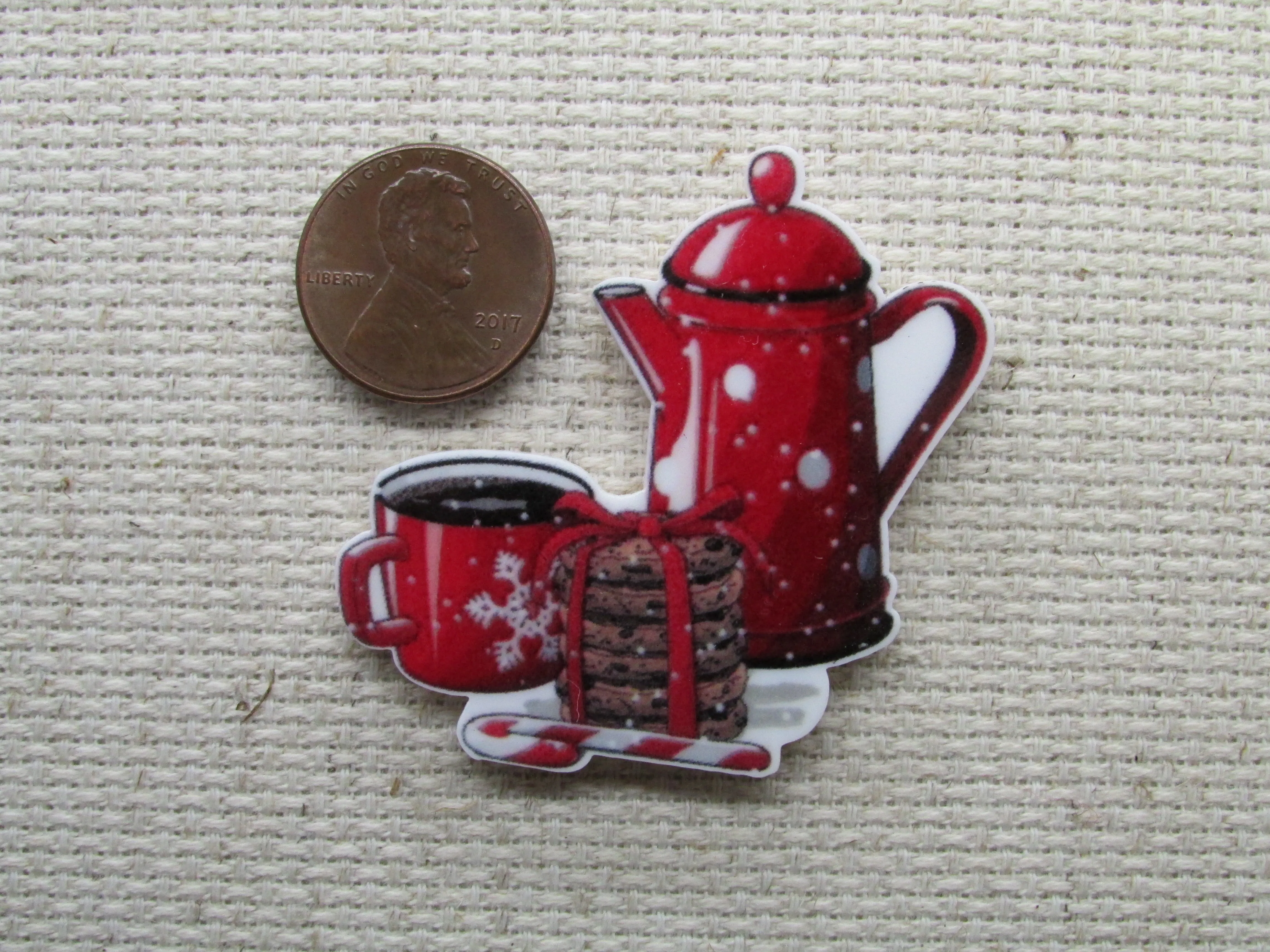 Coffee/Cocoa and Cookies Needle Minder, Cover Minder, Magnet LAST ONE!