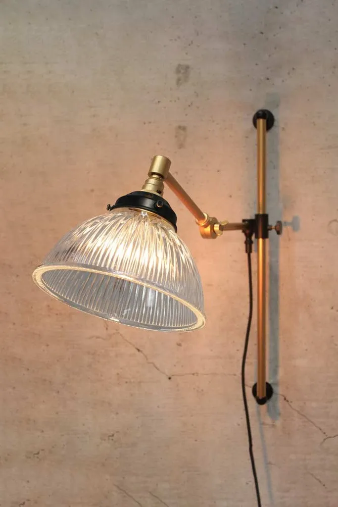 Como Swing Arm Glass Wall Lamp