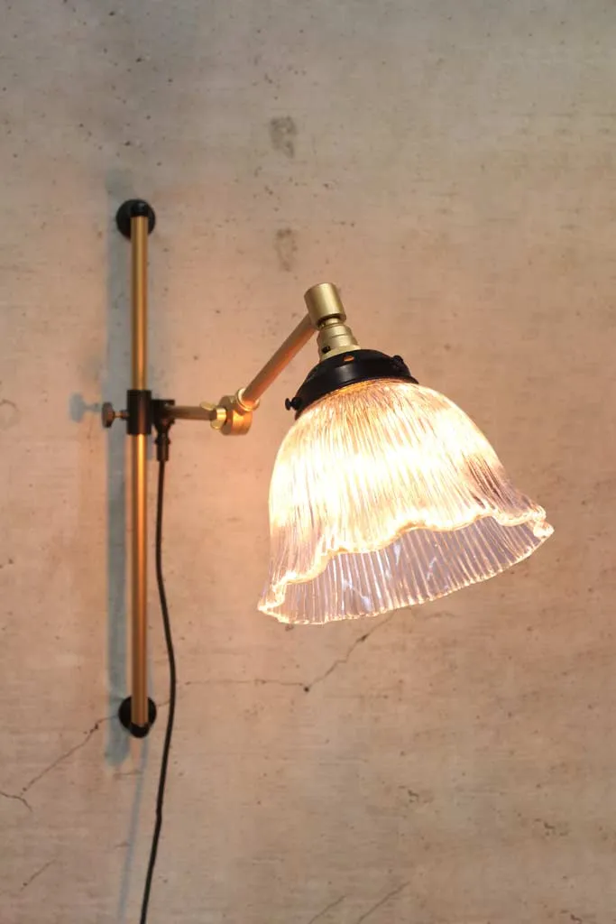 Como Swing Arm Glass Wall Lamp