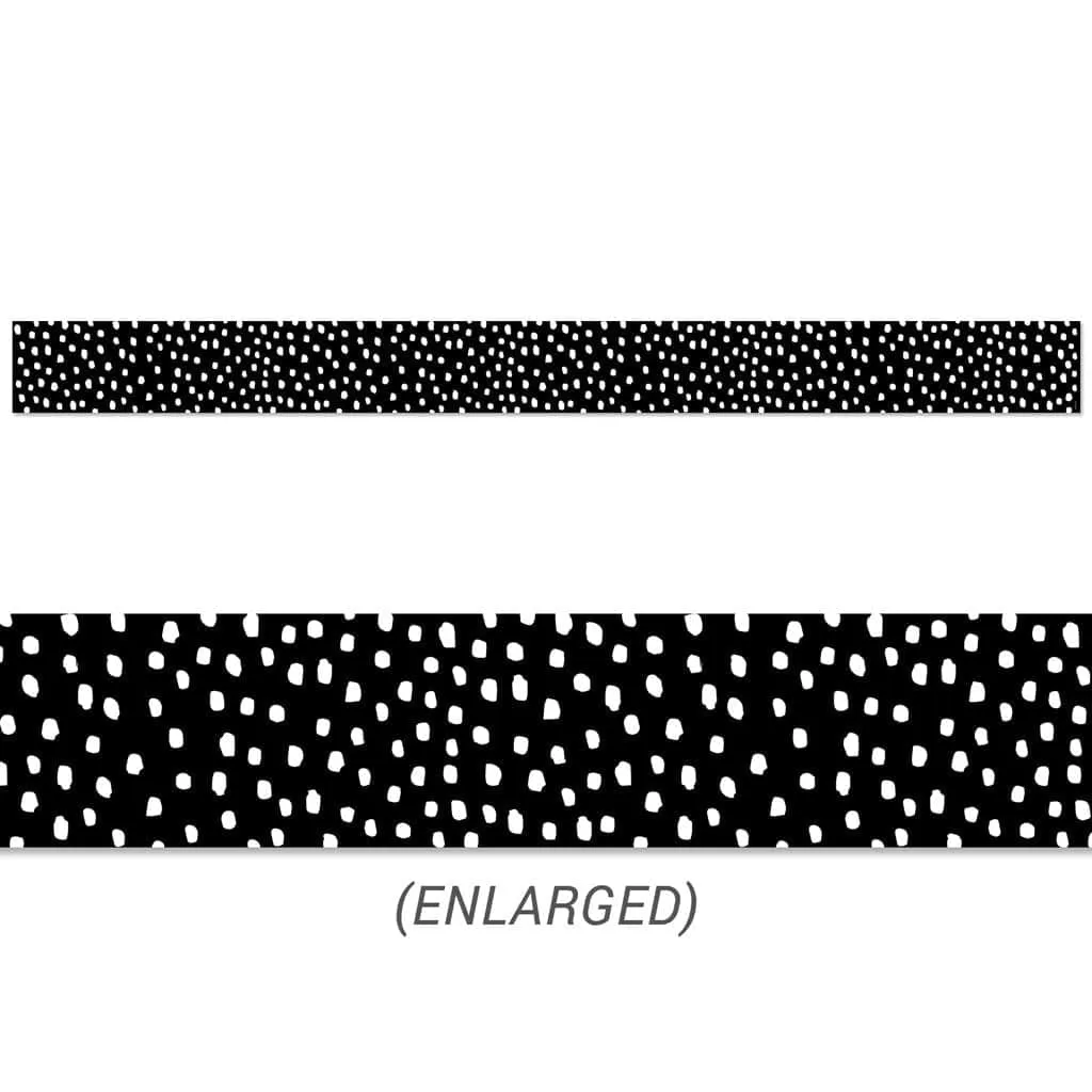 Creative Teaching Press Messy Dots on Black Border Trim - 48'