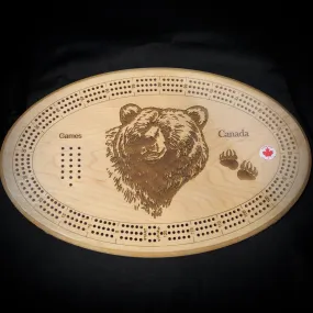 Crib Board - Bear Head