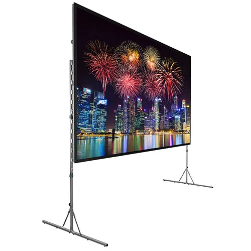 Da-Lite Fast-Fold Deluxe Complete Screen 135" Diag. 16:10 HD Progressive Review 0.9 w/ Black Frame and Heavy Duty Legs