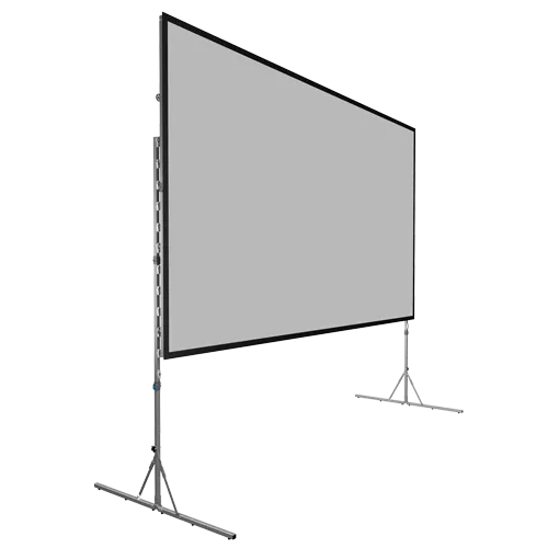 Da-Lite Fast-Fold Deluxe Complete Screen 135" Diag. 16:10 HD Progressive Review 0.9 w/ Black Frame and Heavy Duty Legs