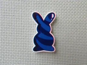 Dark Blue Swirl Bunny Needle Minder, Cover Minder, Magnet LAST ONE!