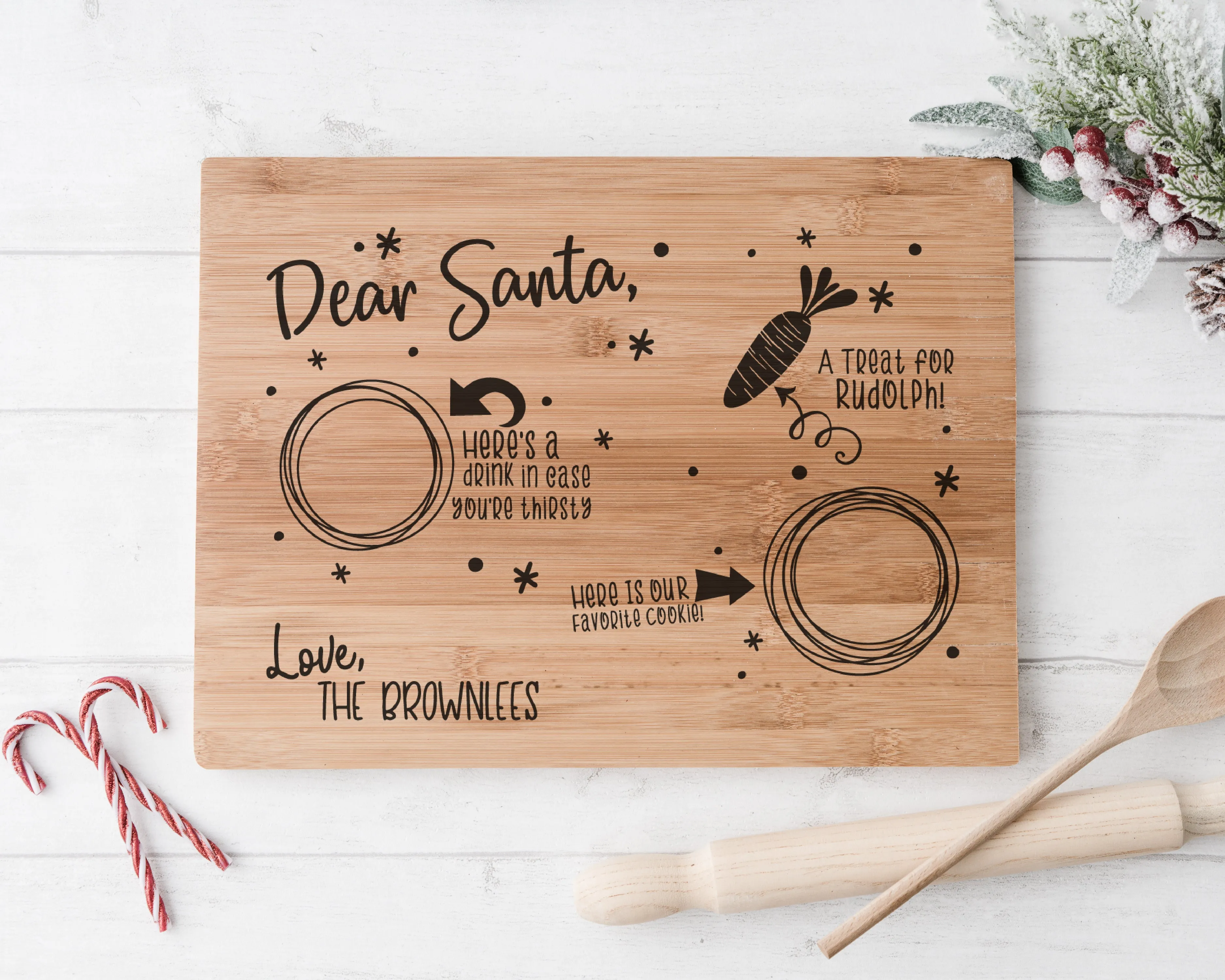 Dear Santa, Christmas Cutting Boards - Personalized