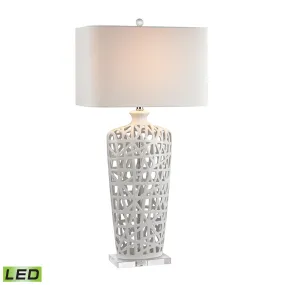 Dimond 36" LED Table Lamp in Off White Linen Hardback Shade