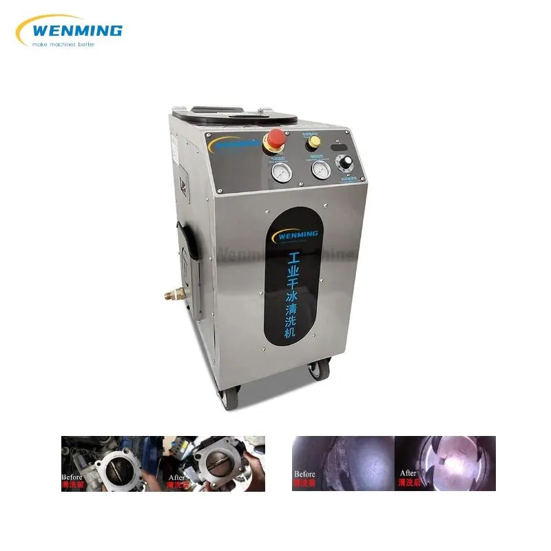 Dry Ice Cleaning Machine for cars and width Spray Gun for other Industrial