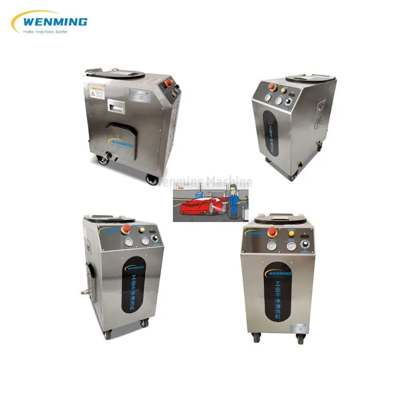 Dry Ice Cleaning Machine for cars and width Spray Gun for other Industrial