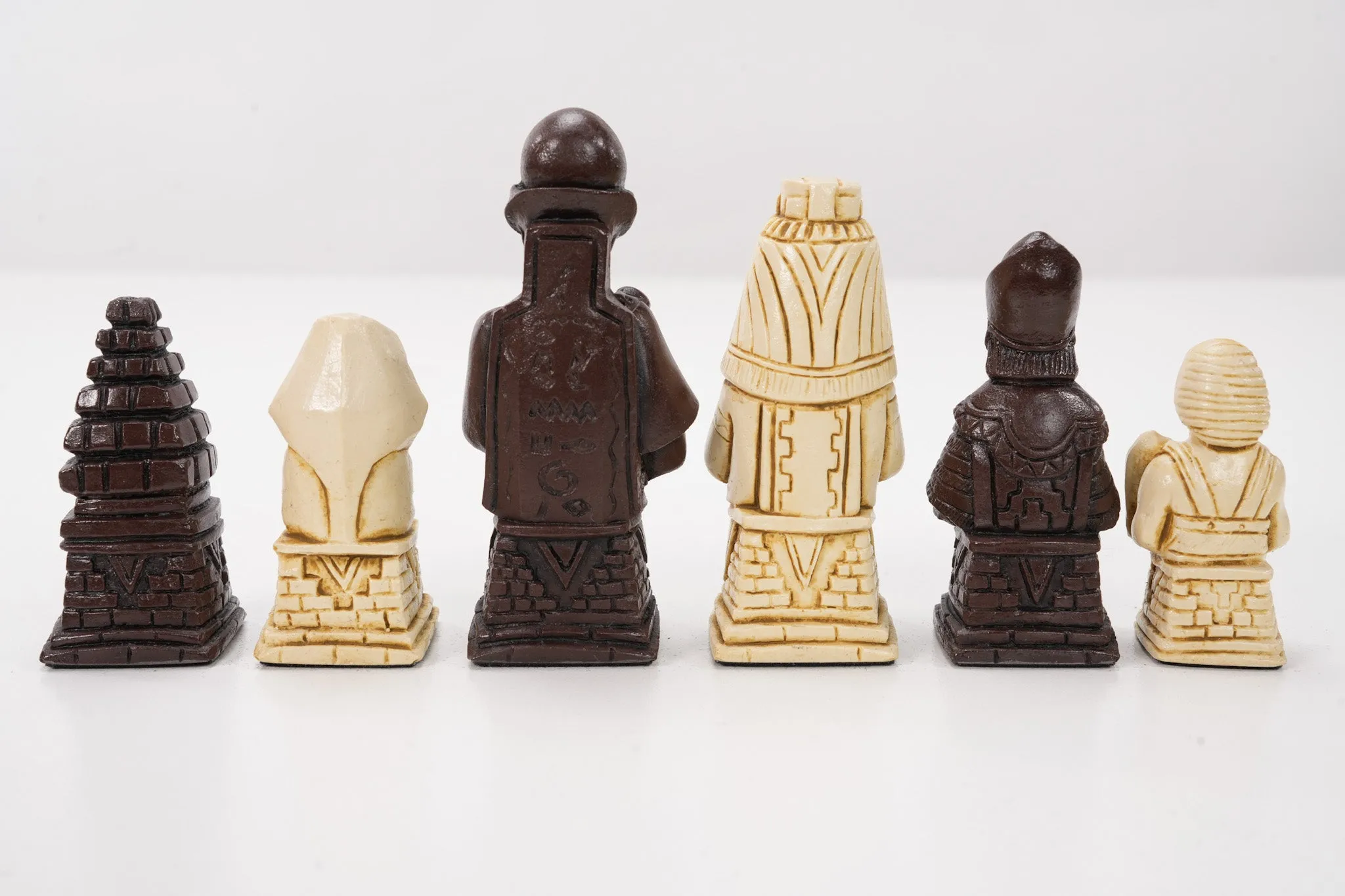 Egyptian Chess Pieces by Berkeley - Russet Brown