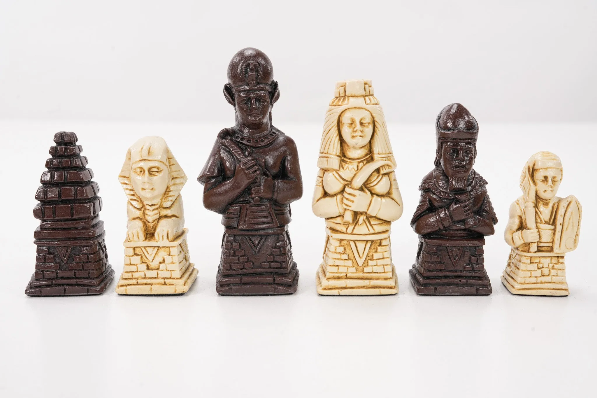 Egyptian Chess Pieces by Berkeley - Russet Brown