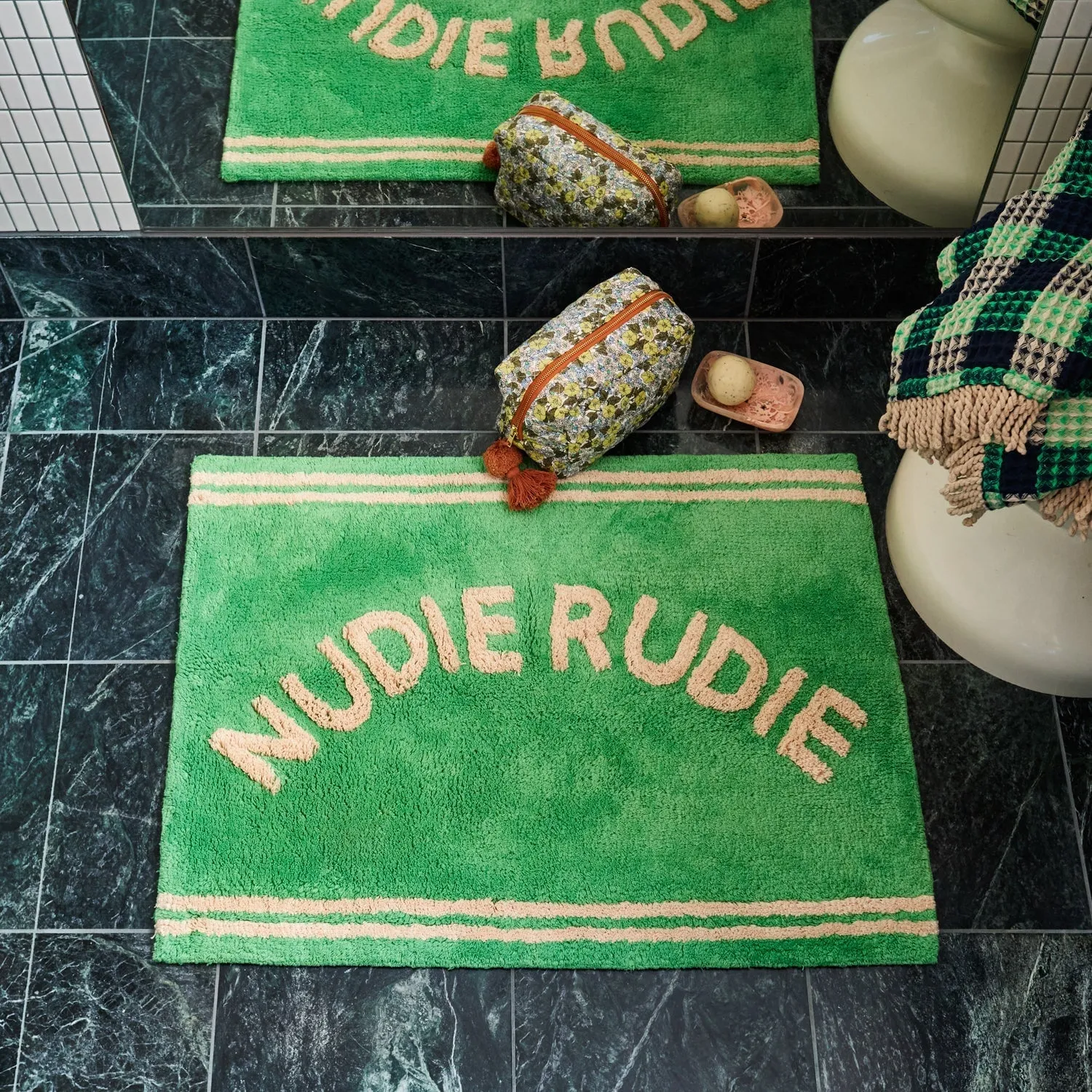 Elba Nudie Bath Mat - Apple