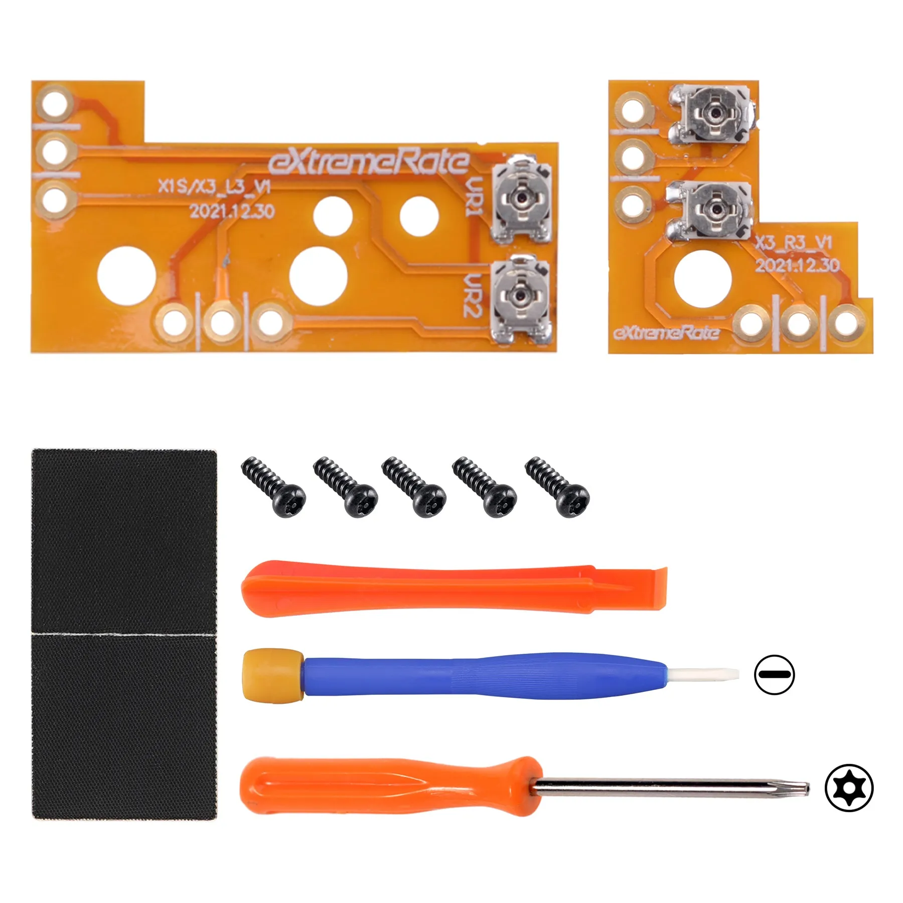 eXtremeRate Drifix Thumbsticks Drift Fix Repair Kit for Xbox Series X & S Controller (Model 1914), Custom Analog Stick Joystick Regulator Circuit Board for Xbox Core Controller - X3MD002