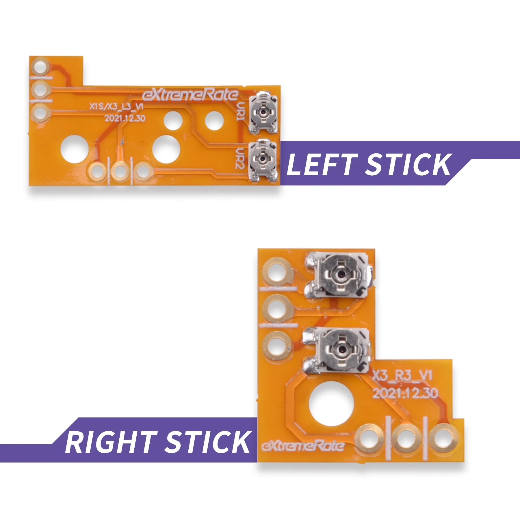 eXtremeRate Drifix Thumbsticks Drift Fix Repair Kit for Xbox Series X & S Controller (Model 1914), Custom Analog Stick Joystick Regulator Circuit Board for Xbox Core Controller - X3MD002