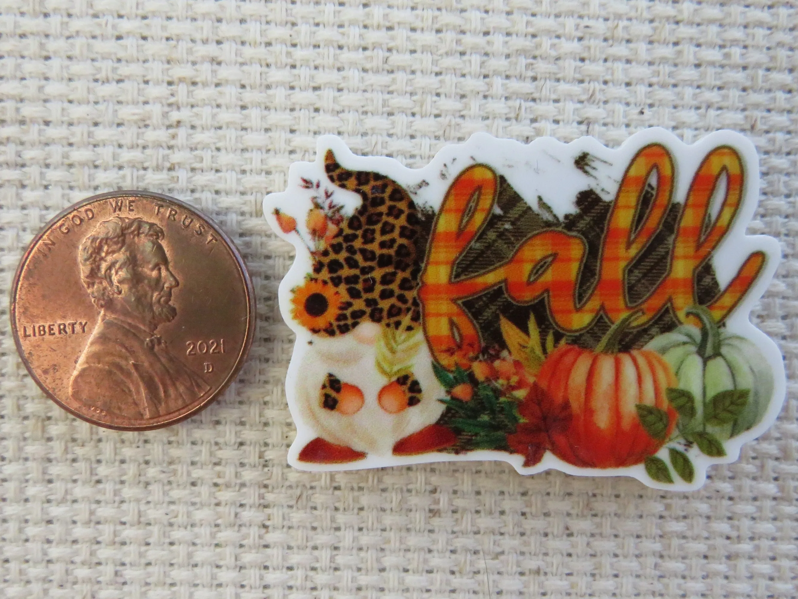 Fall Gnome Needle Minder, Cover Minder, Magnet