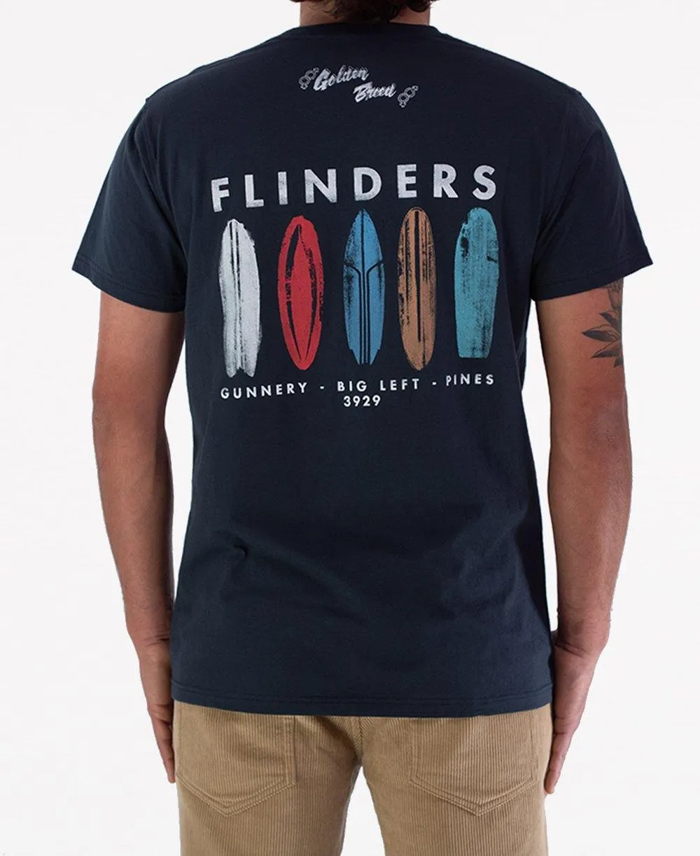 Flinders Boards Tee | Navy