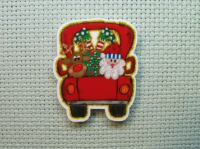 Fun Christmas Truck Needle Minder, Cover Minder, Magnet